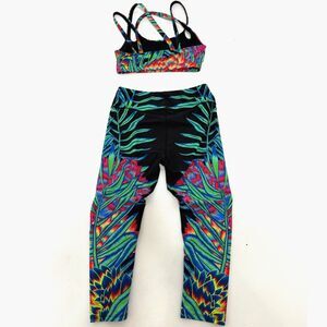 Mara Hoffman	tropical sports bra & legging set